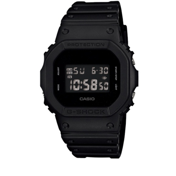 NEW Casio Men's DW-5600BB-1DR G Shock Digital Quartz Black Watch DW5600BB-1 - Picture 1 of 7
